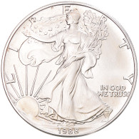 Monnaie, États-Unis, Dollar, 1988, U.S. Mint, Philadelphie, 1 Oz, SPL+, Argent - Argent