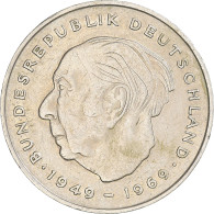 Monnaie, République Fédérale Allemande, Theodor Heuss, 2 Mark, 1970, Munich - 2 Marcos