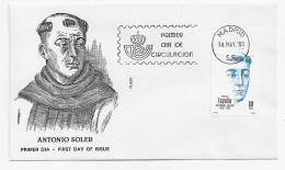 3759  FDC  Madrid 1983, Antonio Soler - FDC