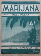 Marijana VI. Izdanje Tango Pjesma Vlaho Paljetak, S. Šišić Kingdom Yugoslavia 1936 - Toebehoren En Hoezen