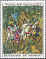 196786 MNH MARRUECOS 1970 PINTURA - Chevaux