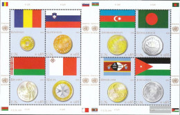 UN - Vienna 626-633 Sheetlet (complete Issue) Unmounted Mint / Never Hinged 2010 Flags And Coins - Neufs