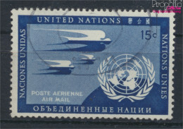 UNO - New York 14b Farbe Dunkelpreußischblau Gestempelt 1957 Flugpost (10049244 - Usados