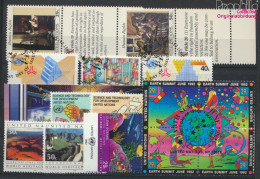 UNO - New York 625-641 (kompl.Ausg.) Jahrgang 1992 Komplett Gestempelt 1992 Kulturerbe, Meer, Weltraum U.a. (10049241 - Used Stamps