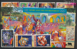 UNO - New York 704-721 (kompl.Ausg.) Jahrgang 1996 Komplett Gestempelt 1996 Olympische Spiele, Flora U.a. (10049239 - Used Stamps