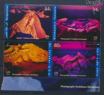 UNO - New York 896-899 Viererblock (kompl.Ausg.) Gestempelt 2002 Berge (10063495 - Used Stamps