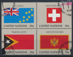 UNO - New York 1041-1044 (kompl.Ausg.) Gestempelt 2007 Flaggen (10063475 - Used Stamps