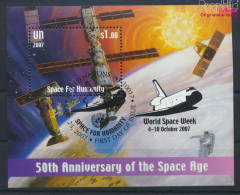 UNO - New York Block27I (kompl.Ausg.) Gestempelt 2007 Weltraumfahrt (10063467 - Used Stamps