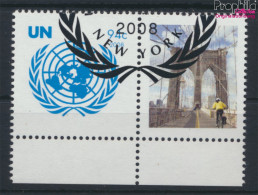 UNO - New York 1096Zf Mit Zierfeld (kompl.Ausg.) Gestempelt 2008 Grußmarke (10063456 - Gebraucht