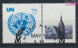 UNO - New York 1096Zf Mit Zierfeld (kompl.Ausg.) Gestempelt 2008 Grußmarke (10063458 - Gebraucht