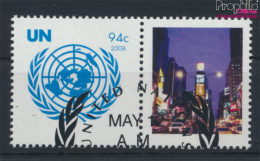 UNO - New York 1096Zf Mit Zierfeld (kompl.Ausg.) Gestempelt 2008 Grußmarke (10063459 - Used Stamps