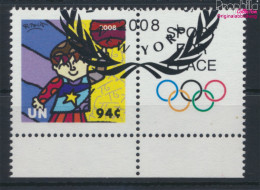 UNO - New York 1102Zf Mit Zierfeld (kompl.Ausg.) Gestempelt 2008 Olympische Sommerspiele (10063443 - Used Stamps