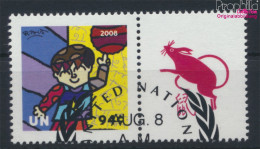 UNO - New York 1102Zf Mit Zierfeld (kompl.Ausg.) Gestempelt 2008 Olympische Sommerspiele (10063447 - Used Stamps