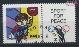 UNO - New York 1102Zf Mit Zierfeld (kompl.Ausg.) Gestempelt 2008 Olympische Sommerspiele (10063448 - Used Stamps