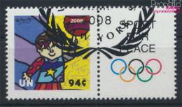 UNO - New York 1102Zf Mit Zierfeld (kompl.Ausg.) Gestempelt 2008 Olympische Sommerspiele (10063449 - Gebraucht