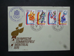 LIECHETENSTEIN SG 636-39 MONTREAL OLYMPIC 1976.POSTMARK OLYMPIC KOMITEE - FDC