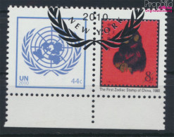 UNO - New York 1189Zf Mit Zierfeld (kompl.Ausg.) Gestempelt 2010 Grußmarke (10063417 - Used Stamps