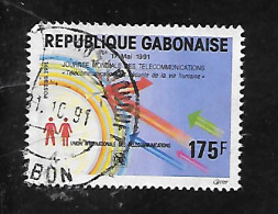 TIMBRE OBLITERE DU GABON DE 1991 N° MICHEL  1084 - Gabon (1960-...)