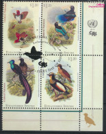 UNO - New York 1465-1468 Viererblock (kompl.Ausg.) Gestempelt 2015 Paradiesvögel (10049234 - Used Stamps
