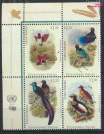 UNO - New York 1465-1468 Viererblock (kompl.Ausg.) Postfrisch 2015 Paradiesvögel (10049263 - Neufs