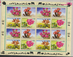 UNO - Wien 639-642Klb Kleinbogen (kompl.Ausg.) Postfrisch 2010 Gefährdete Arten: Pflanzen (10050485 - Unused Stamps