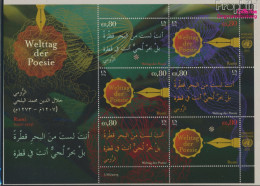 UNO - Wien Block36 (kompl.Ausg.) Postfrisch 2015 Welttag Der Poesie (10050469 - Unused Stamps