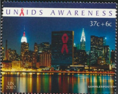 UN - NEW York 913 (complete Issue) Unmounted Mint / Never Hinged 2002 Aids - Ungebraucht