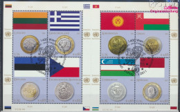 UNO - Wien 691-698Klb Kleinbogen (kompl.Ausg.) Gestempelt 2011 Flaggen Und Münzen (10046881 - Gebruikt