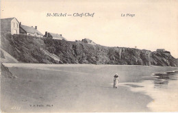 France - St Michel - Chef Chef - V.P. - Plage - - Carte Postale Ancienne - Le Mont Saint Michel