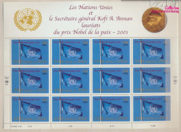 UNO - Genf 432Klb Kleinbogen (kompl.Ausg.) Postfrisch 2001 Verleihung Friedensnobelpreis (10051206 - Nuevos