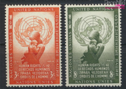 UNO - New York 33-34 (kompl.Ausg.) Postfrisch 1954 Menschenrechte (10049433 - Ungebraucht