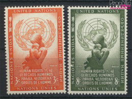 UNO - New York 33-34 (kompl.Ausg.) Postfrisch 1954 Menschenrechte (10049434 - Ongebruikt
