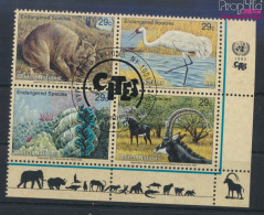 UNO - New York 644-647 Viererblock (kompl.Ausg.) Gestempelt 1993 Gefährdete Tiere (10036291 - Used Stamps