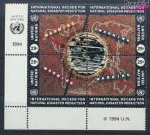 UNO - New York 671-674 Viererblock (kompl.Ausg.) Gestempelt 1994 Naturkatastrophen-Prophylaxe (10036768 - Used Stamps