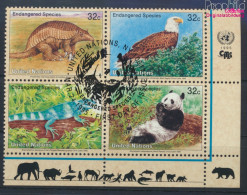 UNO - New York 681-684 Viererblock (kompl.Ausg.) Gestempelt 1995 Gefährdete Tiere (10036714 - Used Stamps