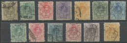 Espagne - Spain - Spanien 1909-22 Y&T N°242 à 254 - Michel N°233 à 242 (o) - Alphonse XIII - Usados