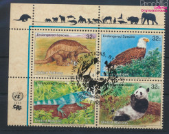 UNO - New York 681-684 Viererblock (kompl.Ausg.) Gestempelt 1995 Gefährdete Tiere (10036718 - Used Stamps