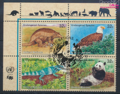 UNO - New York 681-684 Viererblock (kompl.Ausg.) Gestempelt 1995 Gefährdete Tiere (10036719 - Used Stamps