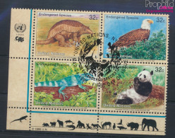 UNO - New York 681-684 Viererblock (kompl.Ausg.) Gestempelt 1995 Gefährdete Tiere (10036721 - Used Stamps