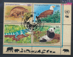 UNO - New York 681-684 Viererblock (kompl.Ausg.) Gestempelt 1995 Gefährdete Tiere (10036722 - Used Stamps
