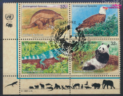 UNO - New York 681-684 Viererblock (kompl.Ausg.) Gestempelt 1995 Gefährdete Tiere (10036729 - Used Stamps
