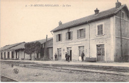 France - St Michel Sougland - La Gare - LS -  - Carte Postale Ancienne - Vervins