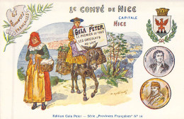 REGIONS - LE COMTE DE NICE - Capitale Nice - Edition Gala Peter - Carte Postale Ancienne - Altri & Non Classificati