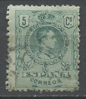 Espagne - Spain - Spanien 1909-22 Y&T N°243 - Michel N°234 (o) - 5c Alphonse XIII - Usados
