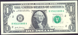 USA 1 Dollar 2017 B  - UNC # P- 544 < B - New York NY > - Federal Reserve Notes (1928-...)