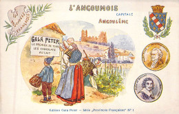 REGIONS - L'ANGOUMOIS - Capitale Angoulême - Edition Gala Peter - Carte Postale Ancienne - Altri & Non Classificati