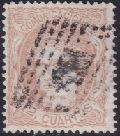 Spain 1870 Sc 172 Espana Ed 113 Used Rombo De Puntos Cancel - Used Stamps