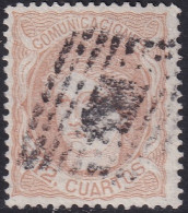 Spain 1870 Sc 172 Espana Ed 113 Used Rombo De Puntos Cancel - Usados