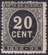 Spain 1898 Sc MR26 Espana Ed 239 War Tax MNH** Some Gum Bubbling - Oorlogstaks