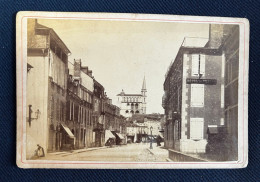 Bagnères De Bigorre * Photo CDV Cabinet Circa Fin 19ème * Rue Du Casino & Hôtel De France * Photographe A. Sajous - Bagneres De Bigorre